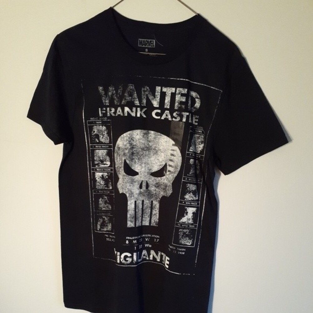 marvel t-shirt adult mens s frank castle vigilante skull tshirt tee shirt